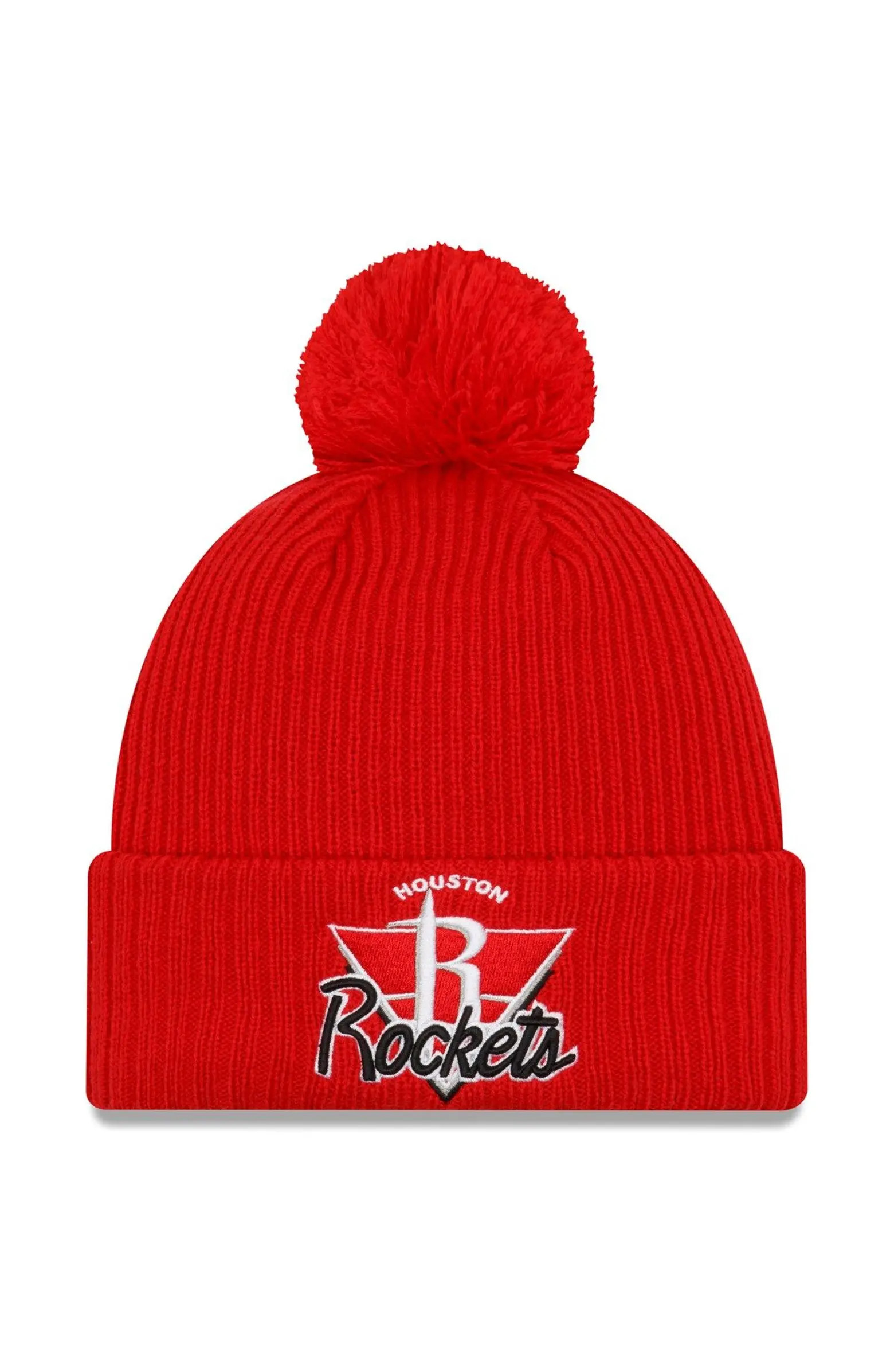 New Era Men's New Era Red Houston Rockets 2021 NBA Tip-Off Team Color Pom Cuffed Knit Hat | Nords... | Nordstrom