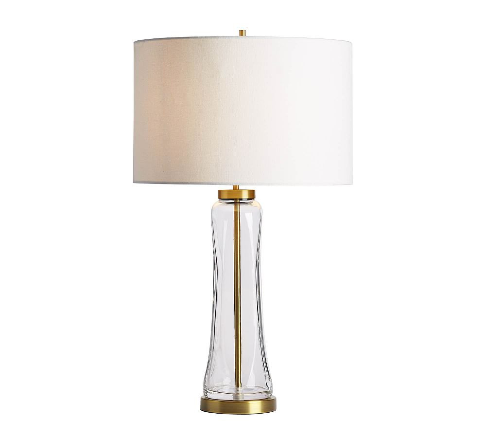 Berkeley Glass USB Table Lamp (25"-29") | Pottery Barn (US)