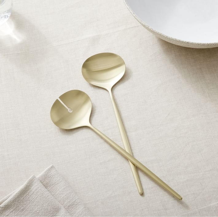 Sidney Stainless Steel Serving Utensils (Set of 2) | West Elm (US)