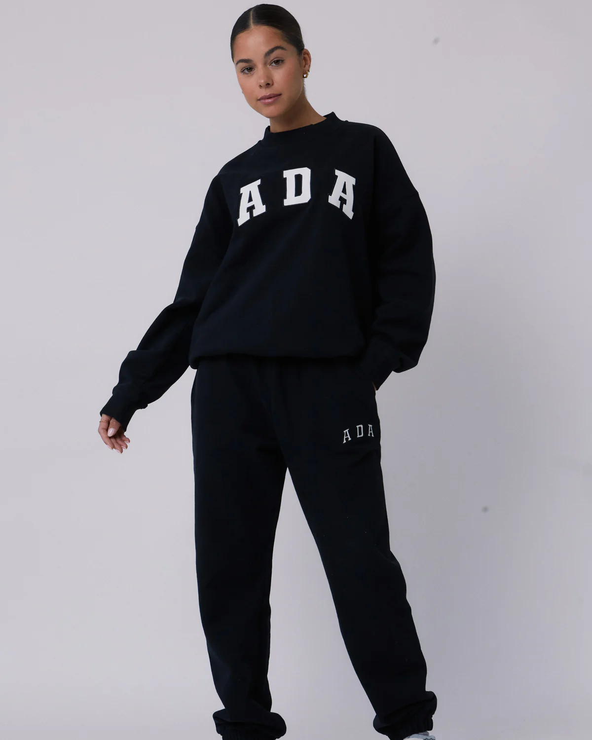 ADA Oversized Sweatshirt - Black | Adanola UK