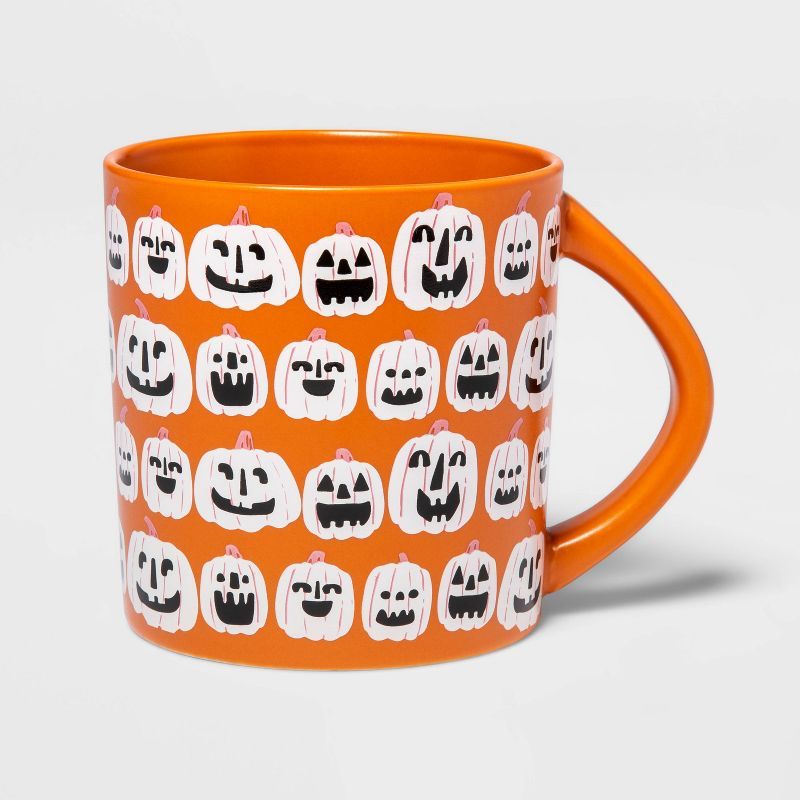 16oz Stoneware Halloween Pumpkin Mug - Hyde &#38; EEK! Boutique&#8482; | Target