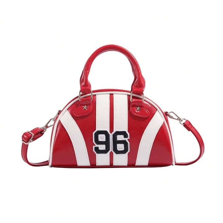 Women's Color Block Design Sports Duffle Bag, Bowling Bag, Suitable For College, Sporty Style, De... | SHEIN