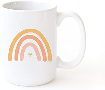 The Cotton & Canvas Co. Rainbow Coffee Mug Porcelain Ceramic Coffee Mug. Motivational, Hope For H... | Amazon (US)