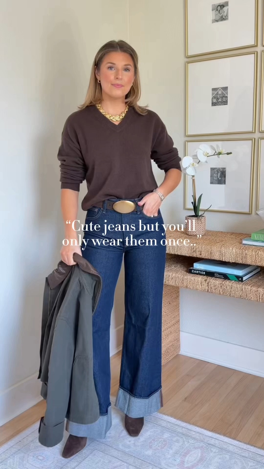 Cute jeans for fall!💕I’m 5’4 and wearing a 26 in jeans!

Fall outfits // fall style // fall outfit ideas
