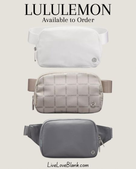Lululemon belt bags available to order 

#LTKGiftGuide #LTKFind #LTKitbag