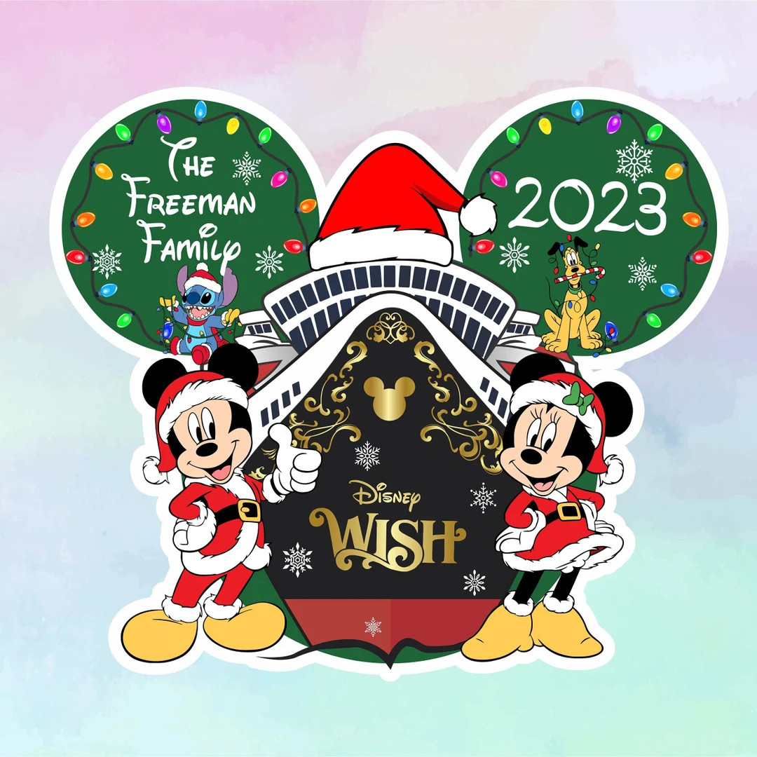 Christmas Ship Magnet Cruise Magnet Christmas Magnet Mickey - Etsy | Etsy (US)