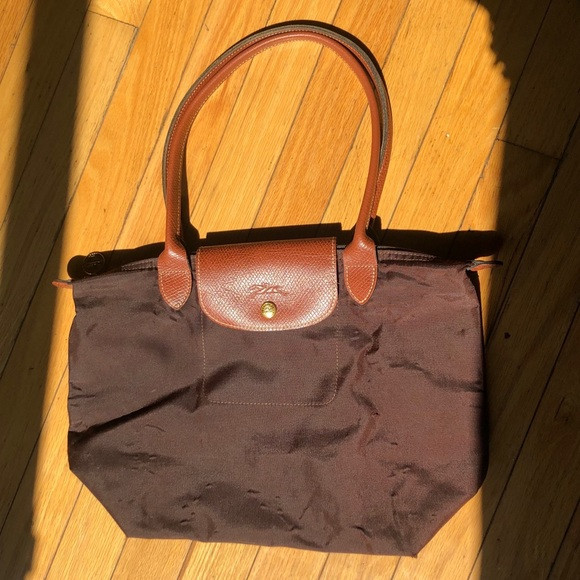Longchamp Le Pliage brown nylon tote | Poshmark