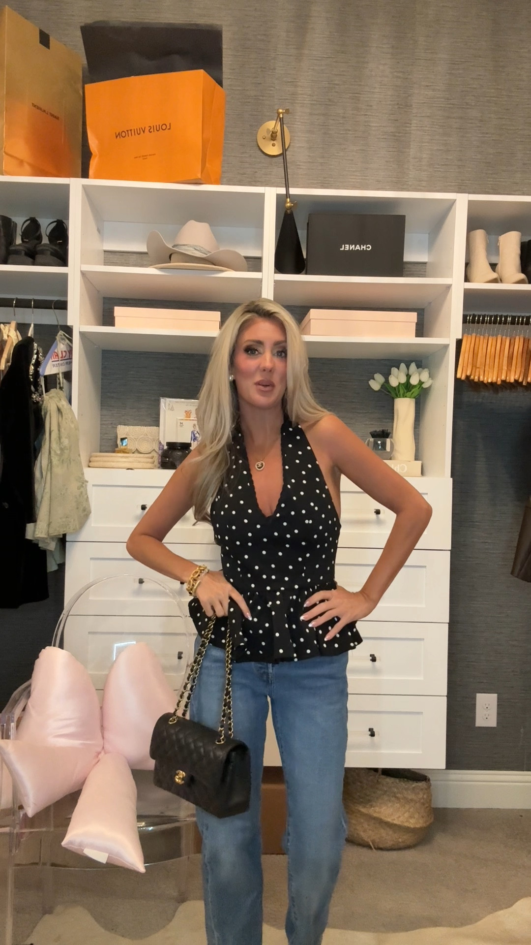 Night out look with this cute peplum top that has the cutest matching shorts with it but I wanted to make it a little more casual so I put it with jeans!  

#LTKPetite #LTKootd #LTKmomlife