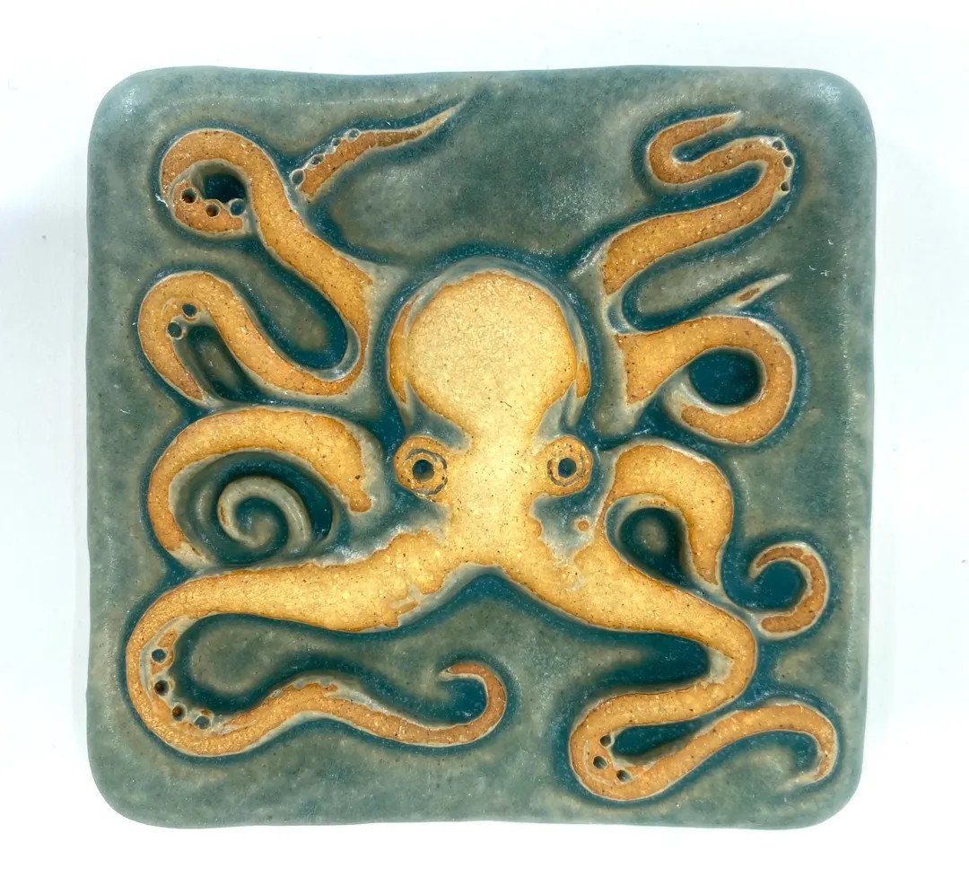 Octopus 4x4 Tile - Etsy | Etsy (US)