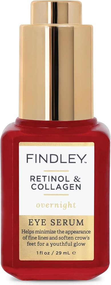 Findley Retinol & Collagen Overnight Eye Serum | Minimize Fine Lines & Soften Crow's Feet | Youth... | Amazon (US)
