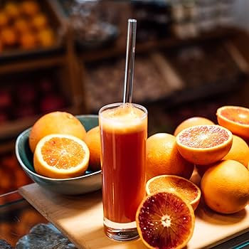 Piteno® 16-Pack Reusable Glass Straws Set, Clear Glass Drinking Straws, 8.5''x10MM, Set of 6 Str... | Amazon (US)