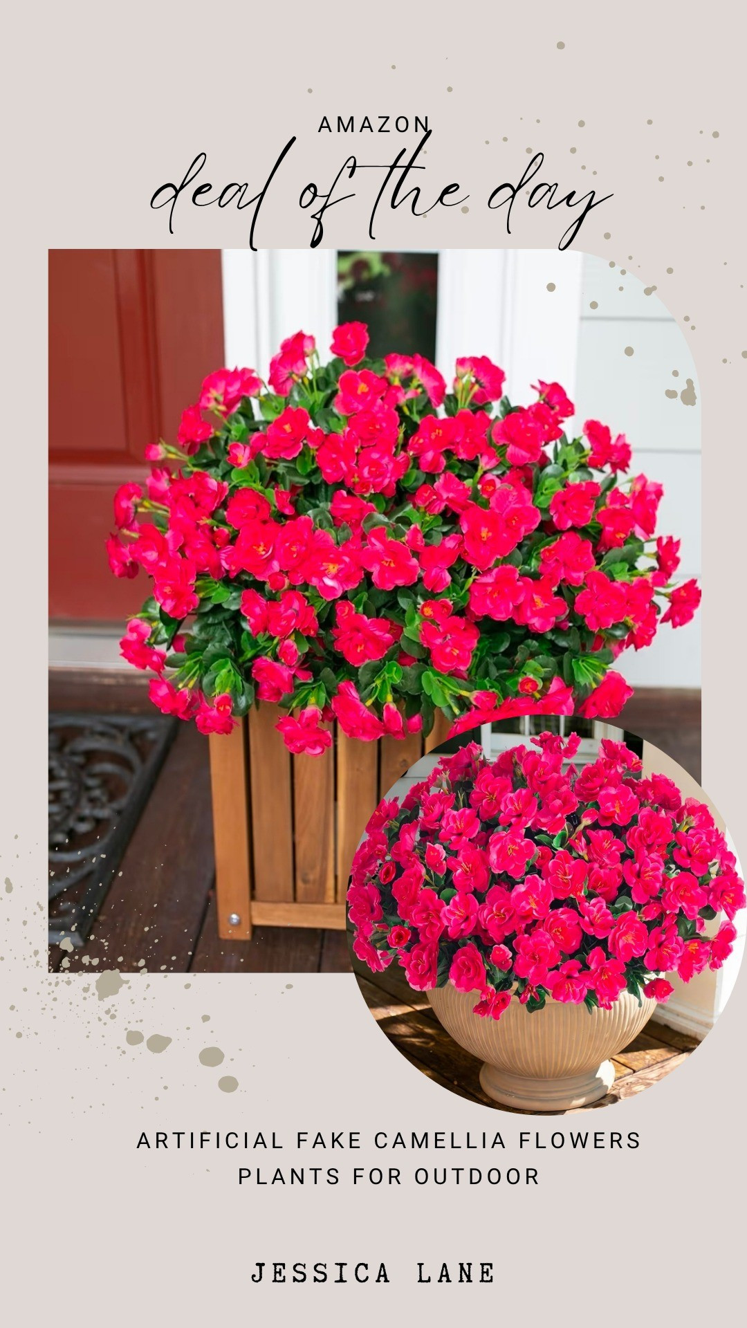 Add a permanent pop of color to your porch with these vibrant artificial camellia flowers. They offer the beauty of real blooms without any of the maintenance or watering.#homedecor #outdoorliving

#LTKSeasonal #LTKSaleAlert #LTKHome