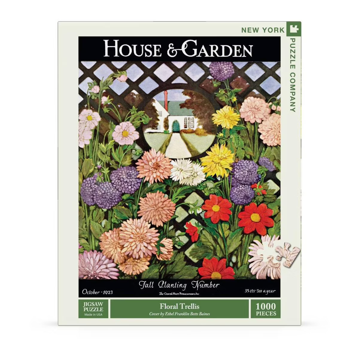 New York Puzzle Company Floral Trellis 1000 Piece Puzzle | Target