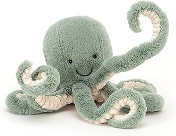 Jellycat Odyssey Octopus Stuffed Animal, Little 10.5 inches - Ocean and Sea Plush Toy - Classic C... | Amazon (US)