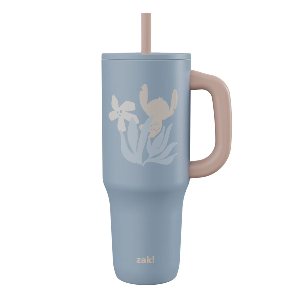 Zak Designs 40oz Stainless Steel Vacuum Insulated Tumbler with Silicone Straw Disney Stitch | Target