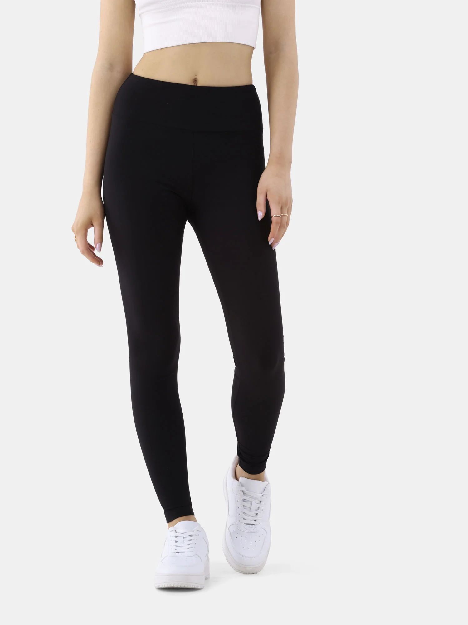 No Boundaries Sueded Leggings, 2-Pack, Women’s and Women’s Plus | Walmart (US)