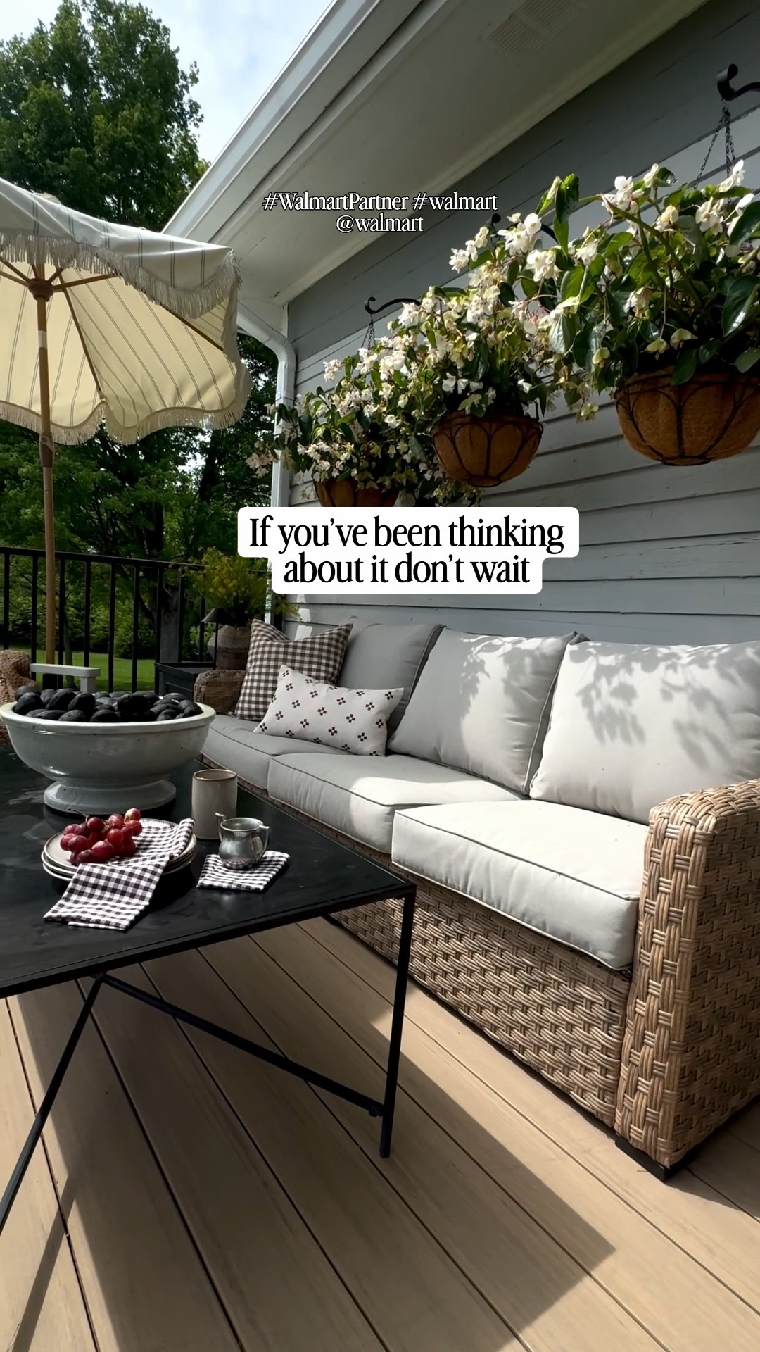 Sharing one of my most recommended finds with you, thanks to #WalmartPartner for partnering with me on this post.

You guys know I’ve shared this a million times because I’m genuinely that impressed with this outdoor sofa. Mine sits out on a balcony with no roof, fully exposed to the elements, and it’s held up beautifully for almost 4 years. It comes with a coffee table, but I swapped mine out for a different one. The cushions are super comfortable, and it also comes with a cover. Honestly, I only use the cover in the winter, which says everything about how well this holds up.

#walmart @walmart