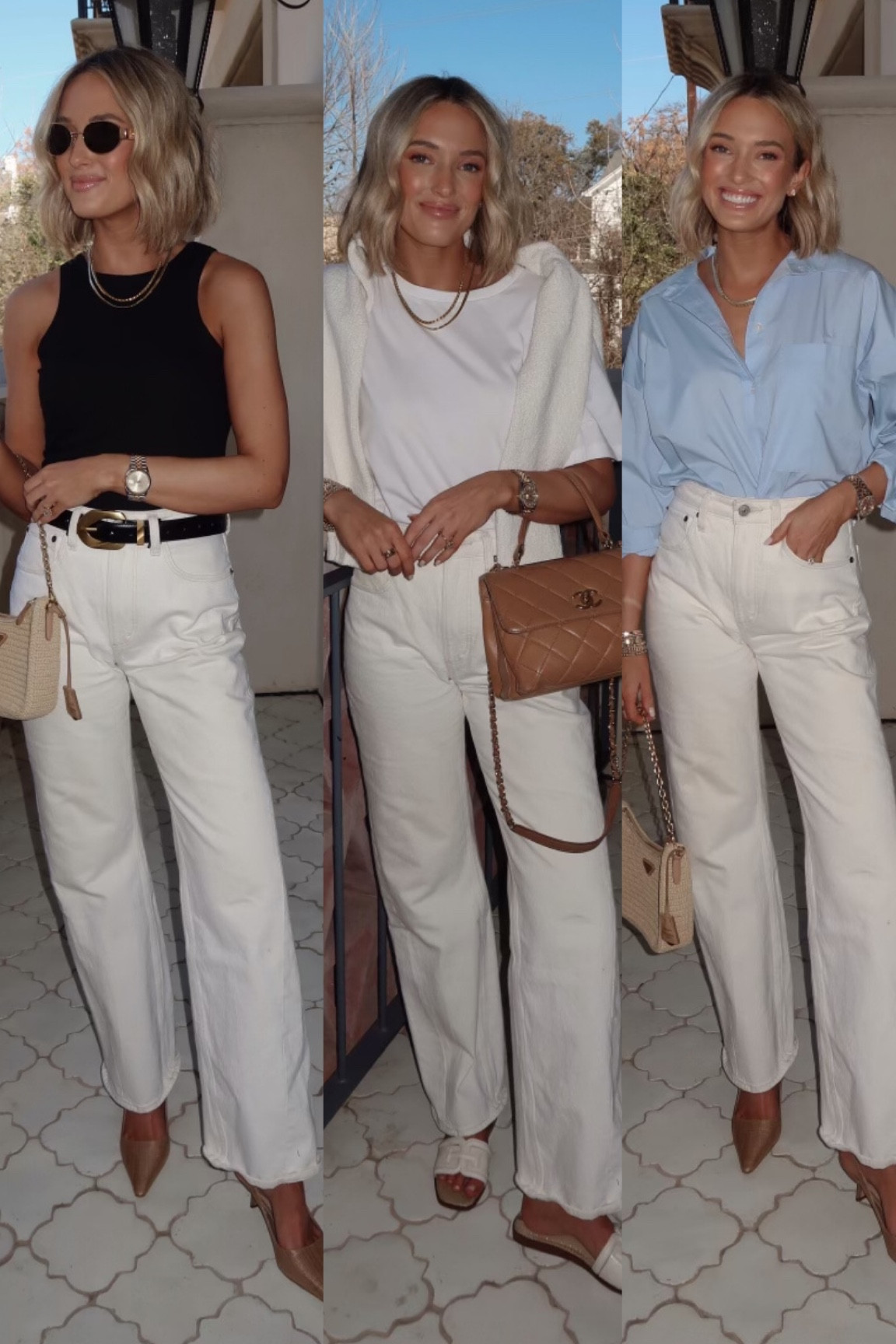 Spring capsule wardrobe: ivory jeans

#LTKstyletip #LTKSeasonal