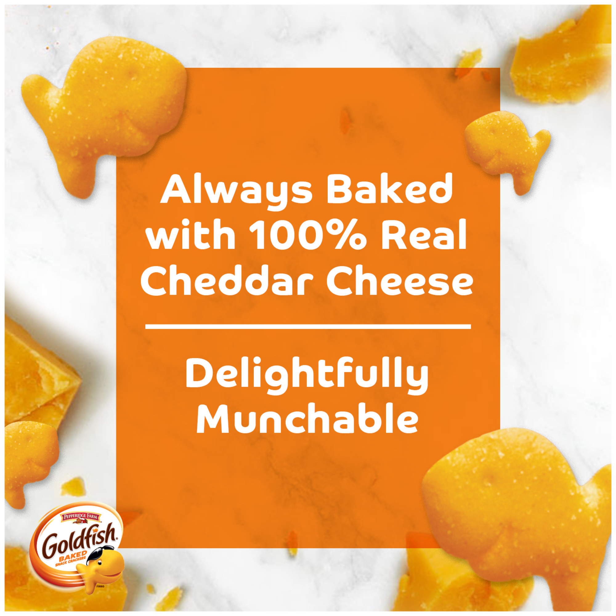 Goldfish Cheddar Cheese Crackers, Baked Snack Crackers, 1 oz on-the-Go Snack Packs, 20 Count Box | Walmart (US)
