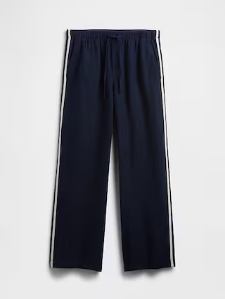 Mid Rise Linen-Blend Wide-Leg Pants | Gap Factory