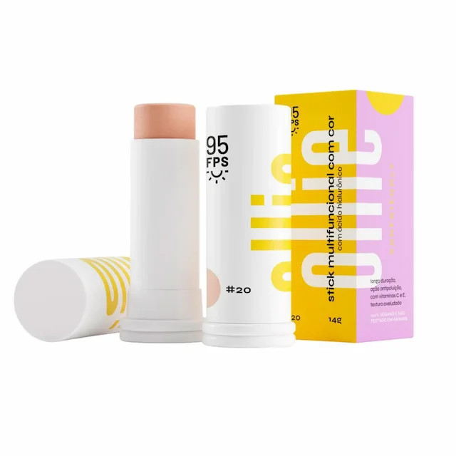 Protetor Solar Ollie Stick Multifuncional FPS 95 Cor #20 14g | Drogasil BR