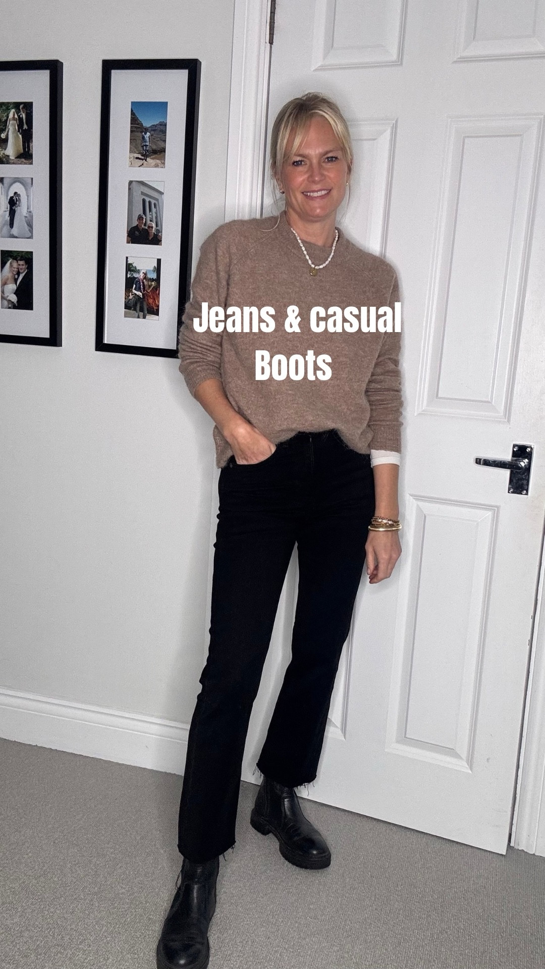 This crop kick flare is a great style for wearing with a casual boot (it’s also brilliant with a smarter boot too) and a nice alternative to skinnies 

Wearing Size 34 in both jeans. The black are neater fitting so you would need to size up in this colour. 

I have also linked some similar boots to my old ones 

#LTKshoes #LTKjeans #LTKautumn