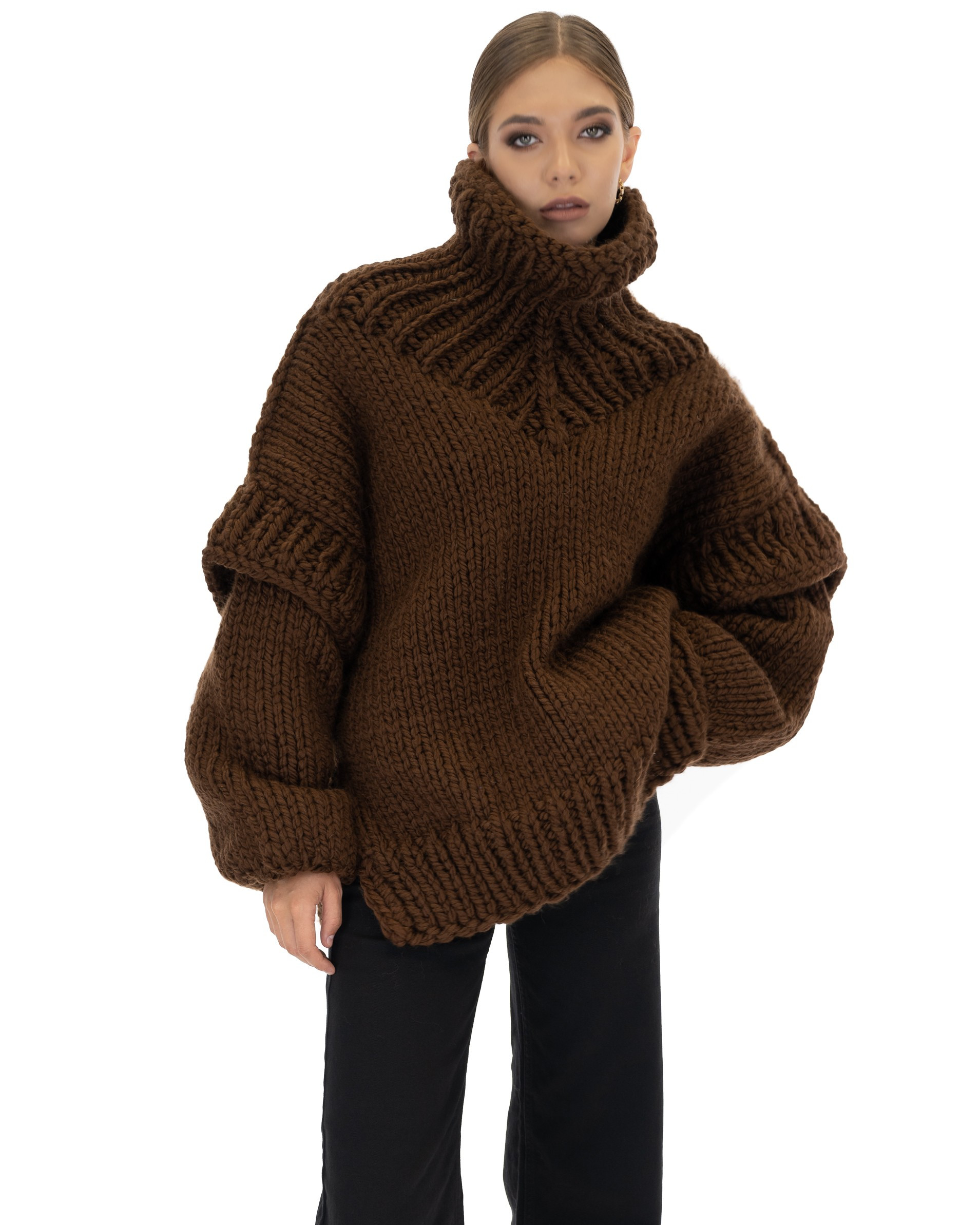 Turtle Rolled Neck Sweater | Mumshandmade