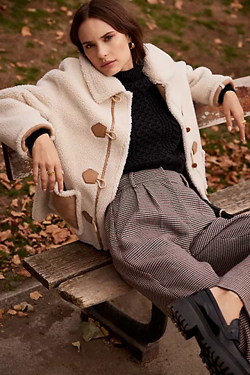 Faux-Suede Sherpa Jacket | Anthropologie (UK)