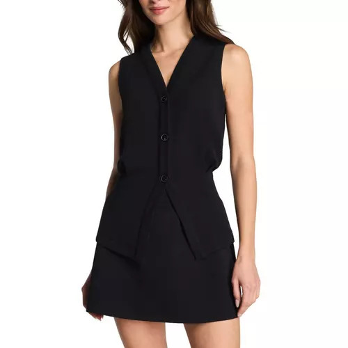 Women's Spanx AirEssentials French Rib Sleeveless V-Neck Sweater Vest | Scheels Sports