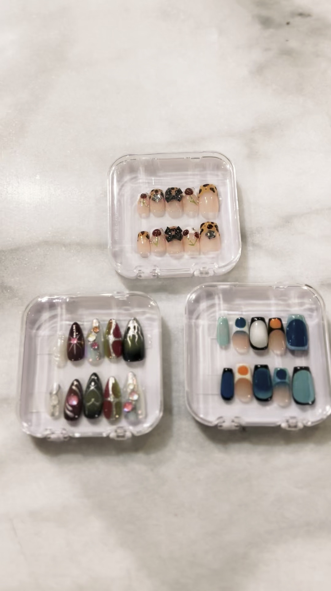 Which nail set should I put on next? It’s my birthday weekend next week so I’m willing to go a little crazy 🤪 #nails #aquarius #pressonnails 

#LTKBeauty #LTKStyleTip #LTKWatchNow