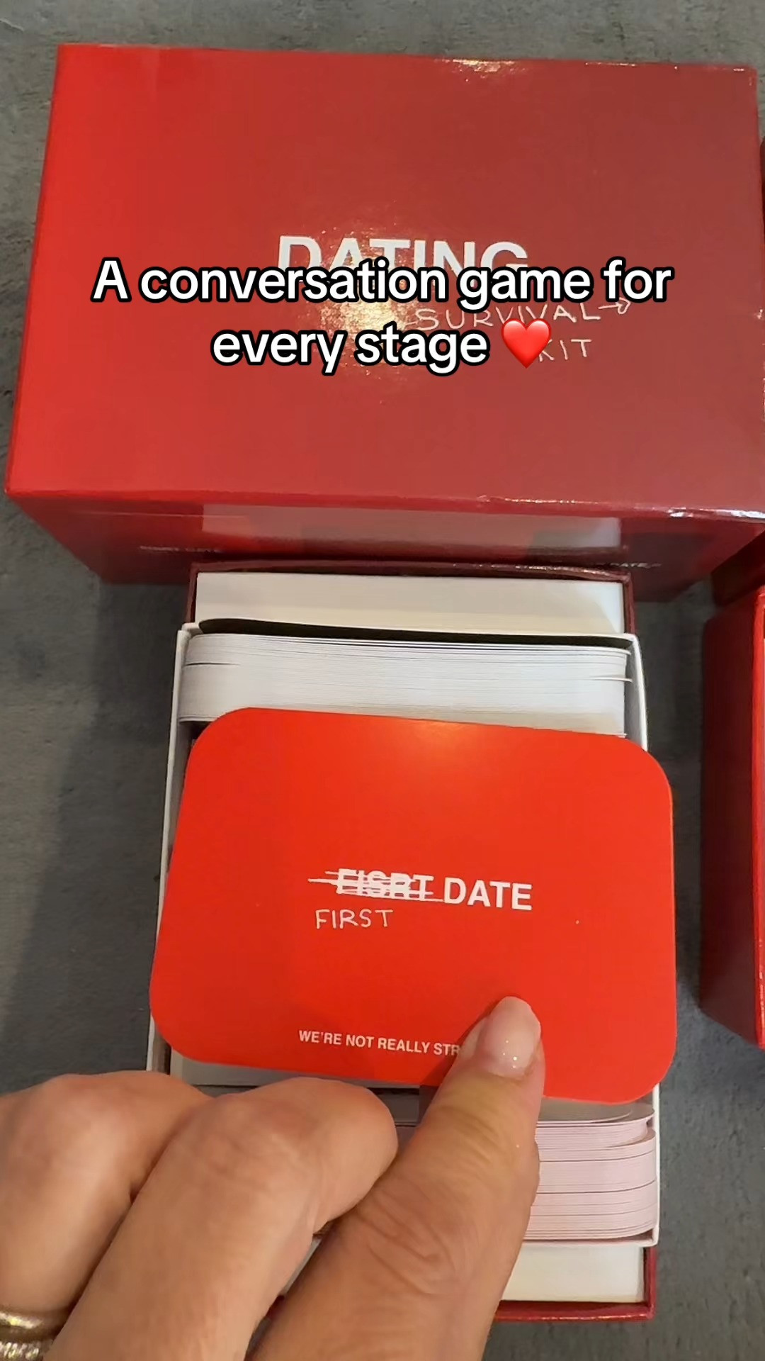 For better dates and conversations that actually go somewhere.

This We’re Not Really Strangers Card Game + Dating Survival Kit combo is perfect for date nights, getting-to-know-you moments, and deeper talks that feel fun instead of awkward. A thoughtful pick for couples, dating, or anyone who loves meaningful conversation starters.

#couples #partner #date #datenight #games #cards 

 #LTKdayinmylife #LTKstorytime #LTKWedding