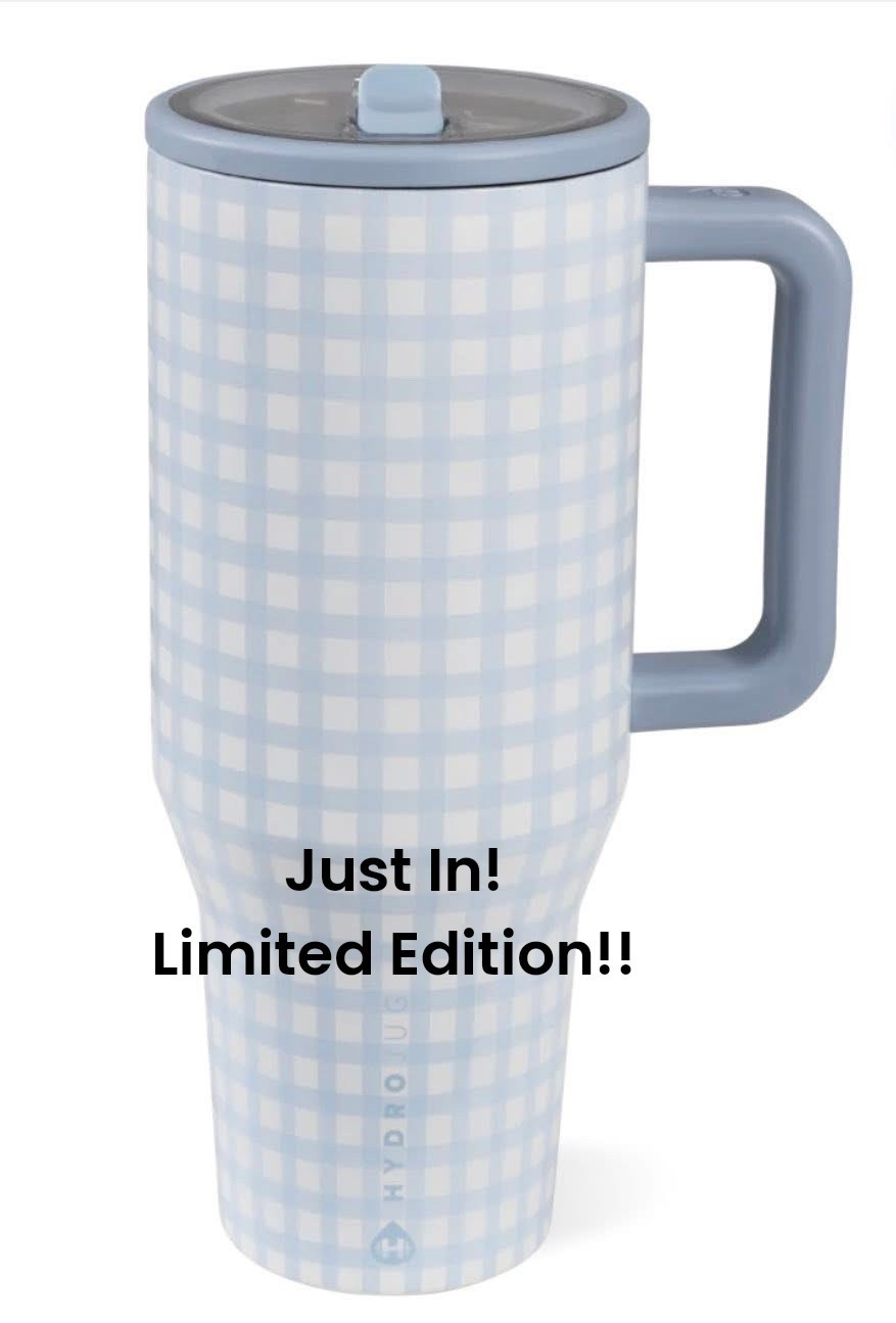 Limited edition Blue Gingham Hydrojug - beyond adorable!

#LTKautumn 

#LTKFindsUnder50 #LTKActive