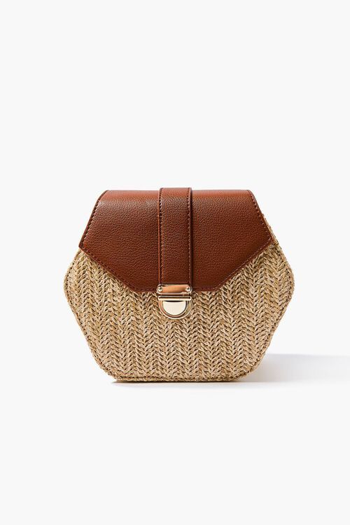 Basketwoven Hexagon Crossbody Bag | Forever 21 (US)