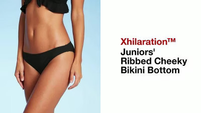 Juniors' Ribbed Cheeky Bikini Bottom - Xhilaration™ | Target