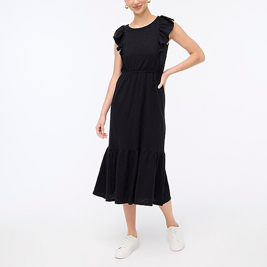 Flutter-sleeve midi dress | J.Crew Factory