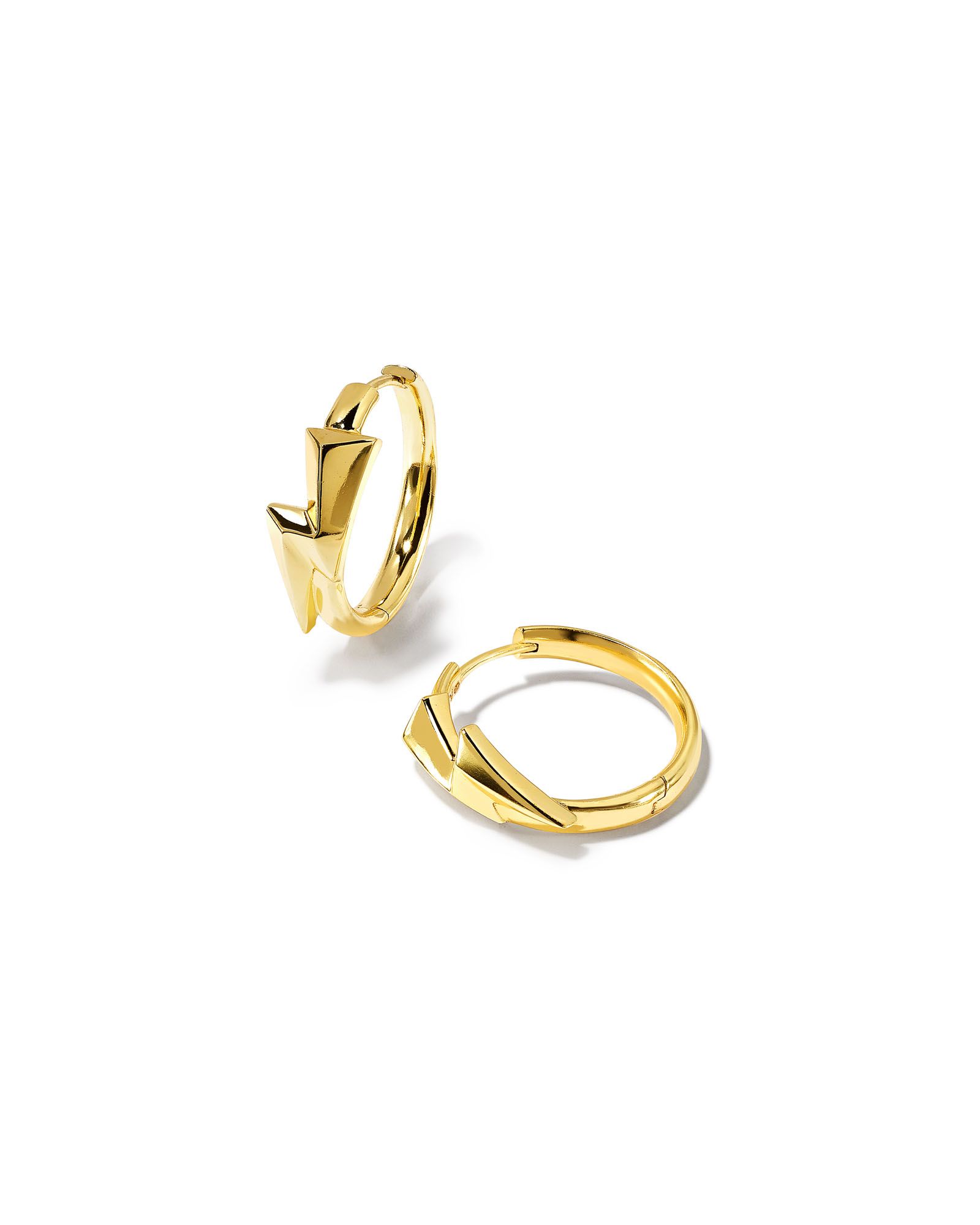 Bolt Huggie Earrings in Gold | Kendra Scott
