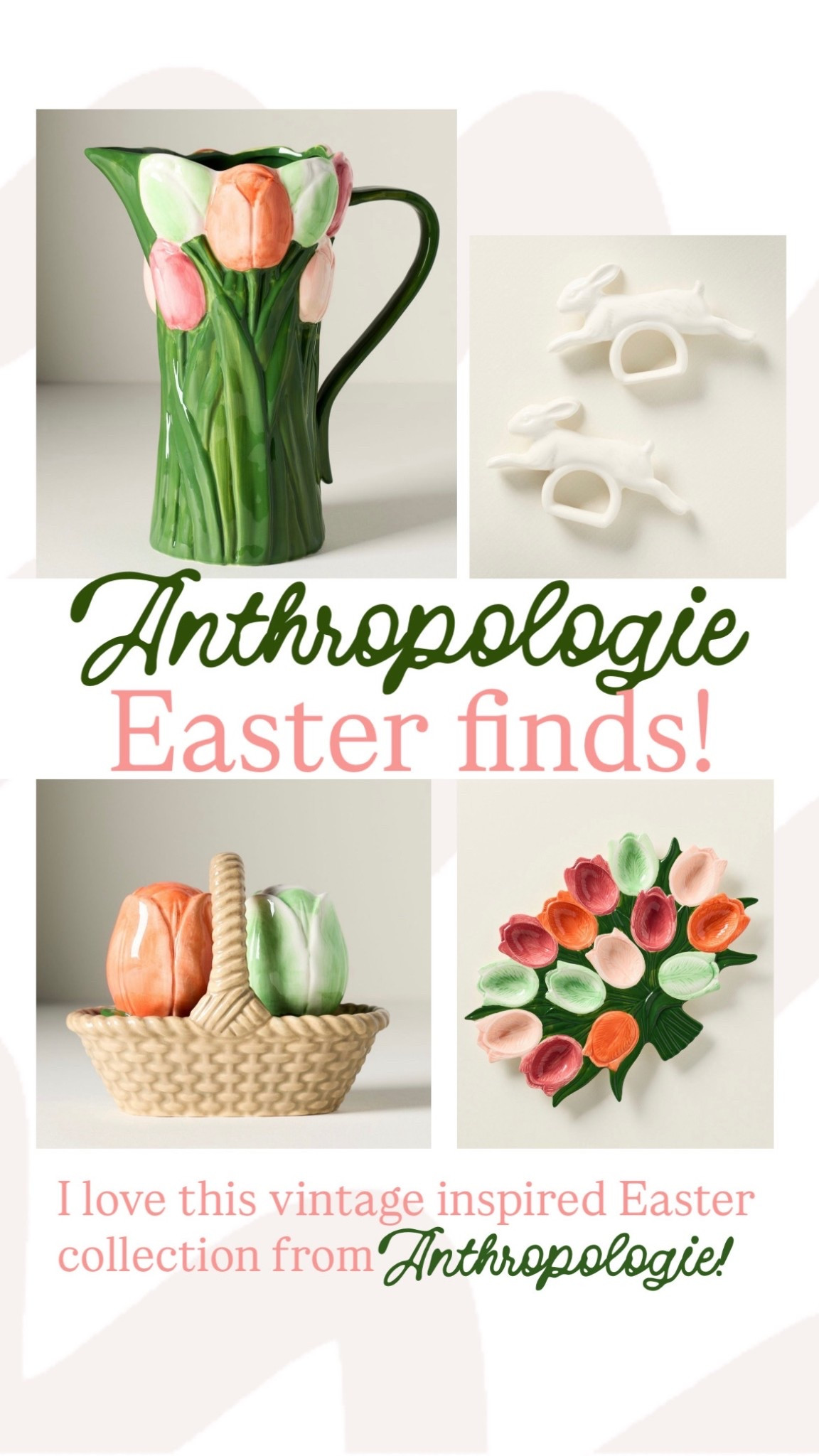 If Easter had a Pinterest board, it would look like this 🐰🌸 Vintage-inspired perfection from Anthropologie. 

#LTKHome