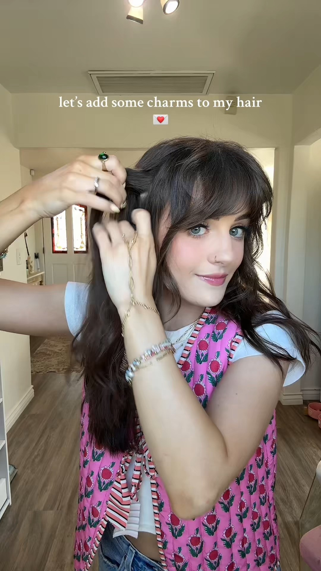 hair charms + patterned vest + tools used for this hairstyle :) 

#LTKBeauty #LTKStyleTip