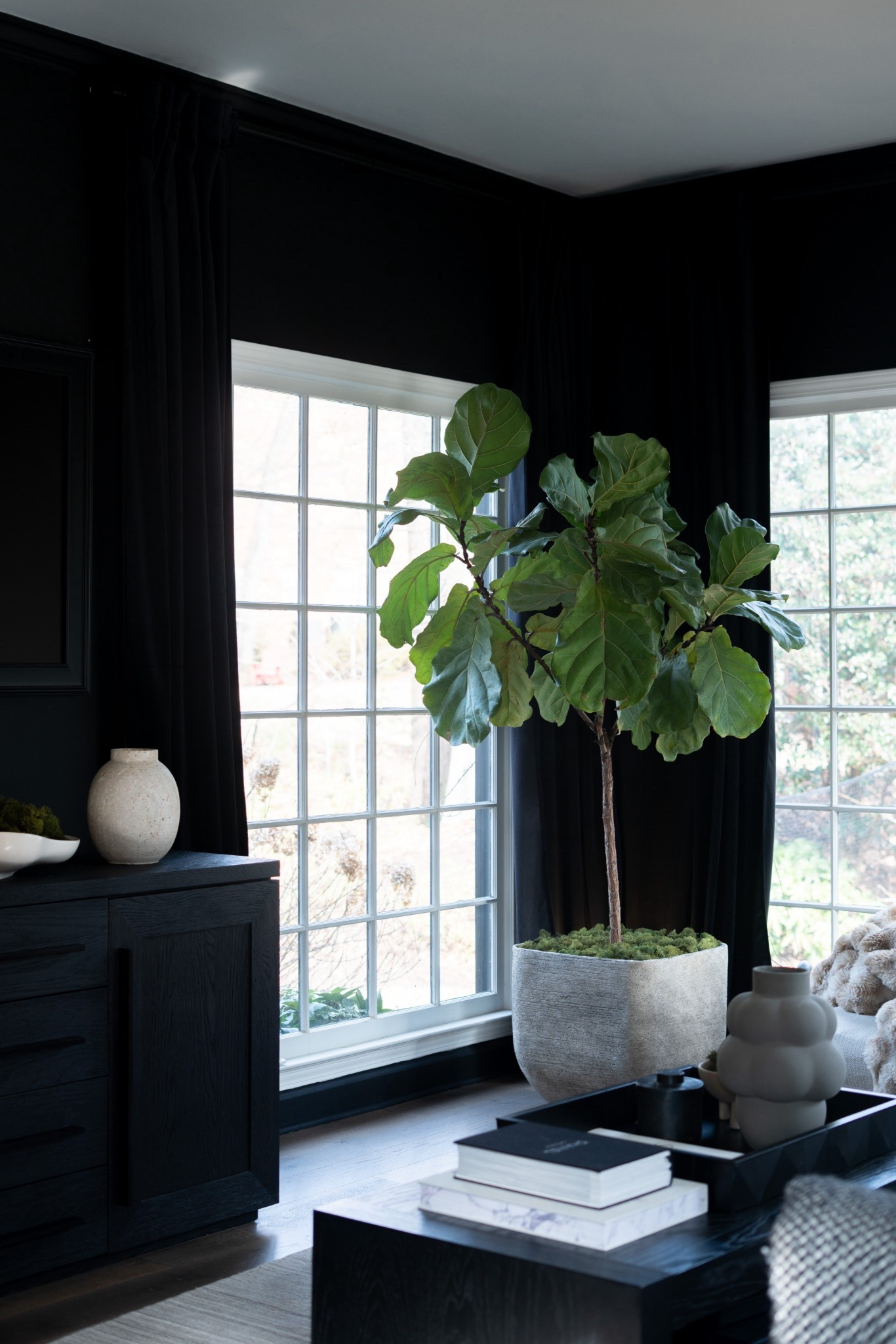 This is one of the easiest ways to add greenery into a room! A faux tree with reindeer moss around the base, perfection!

#LTKSeasonal #LTKmomlife #LTKHome