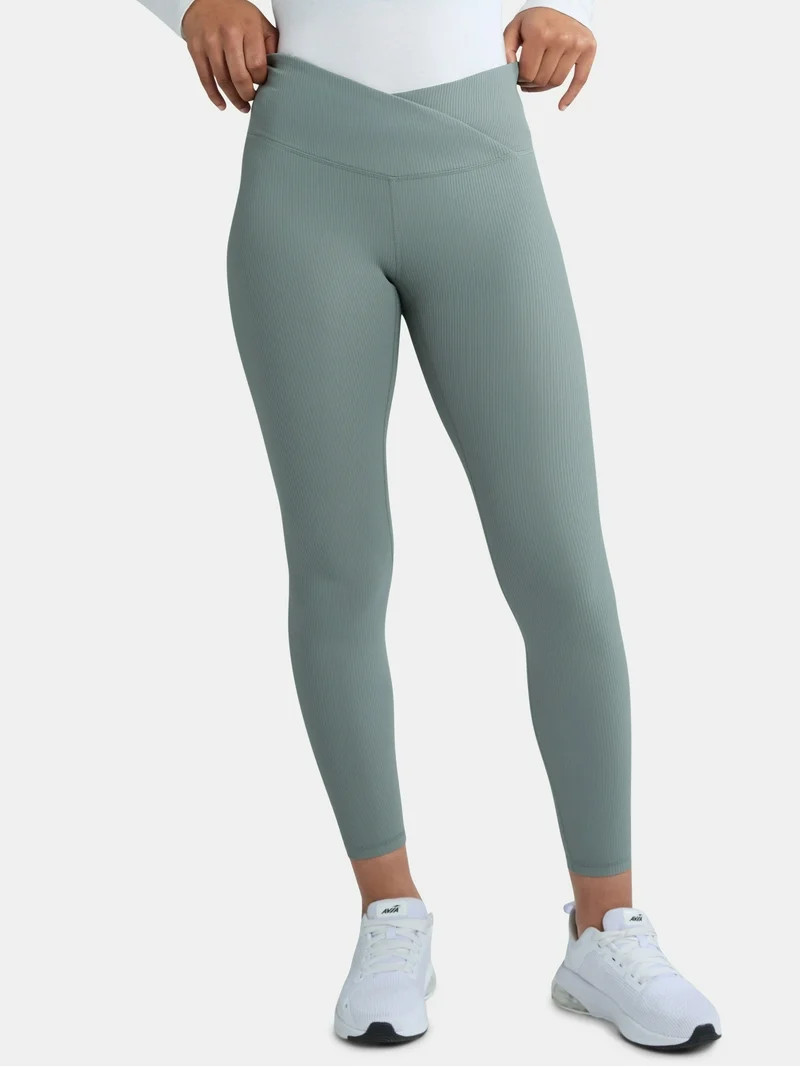 Avia Women’s Crossover Waist Leggings, Sizes XS-XXXL | Walmart (US)