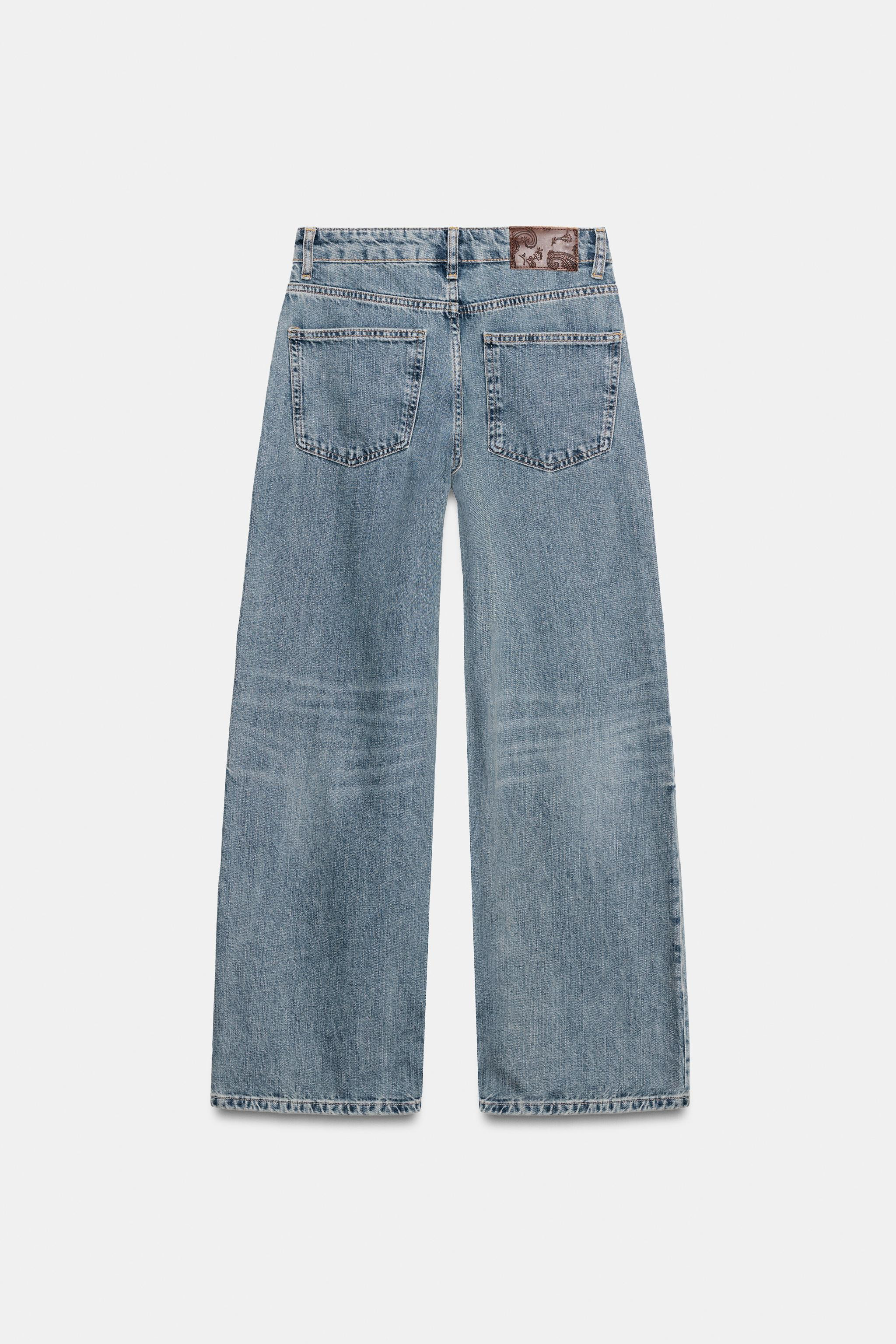 LOW RISE - WIDE LEG - FULL LENGTHZARA WOMAN COLLECTIONLow-rise jeans with belt loops. Five-pocket... | Zara US