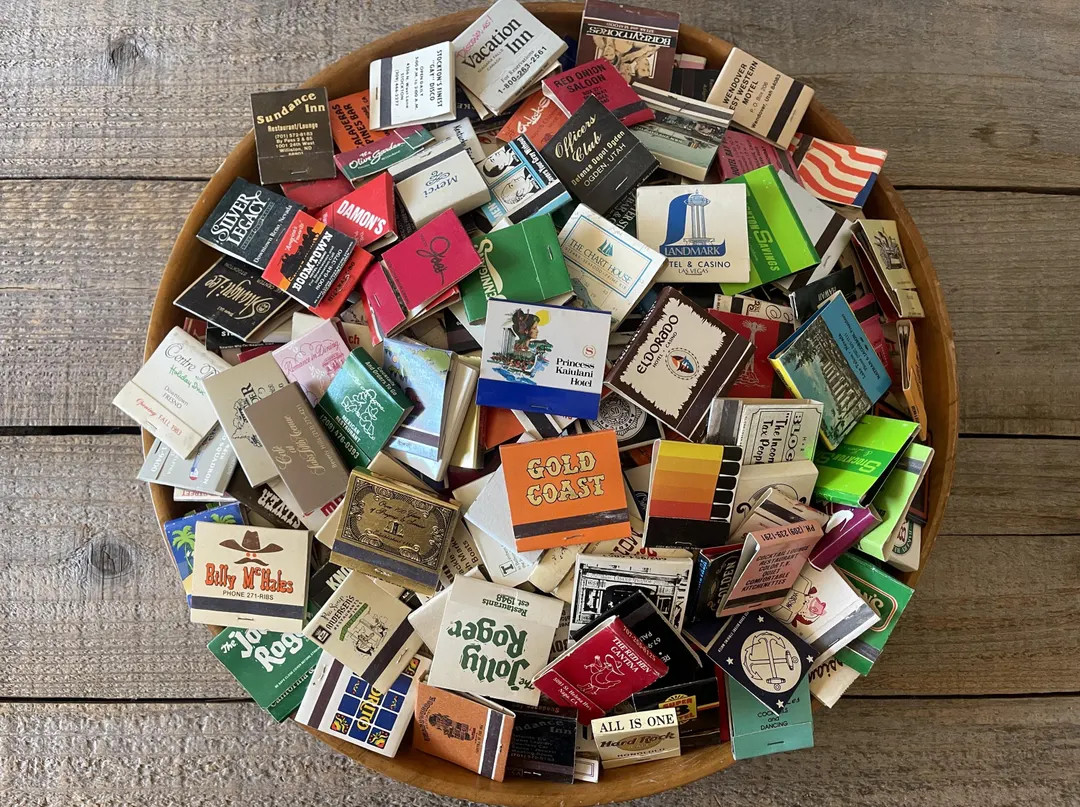 Random Vintage Matchbooks // Lot of 10, 20, 30 // Instant Collection // Variety of Years, Locatio... | Etsy (US)
