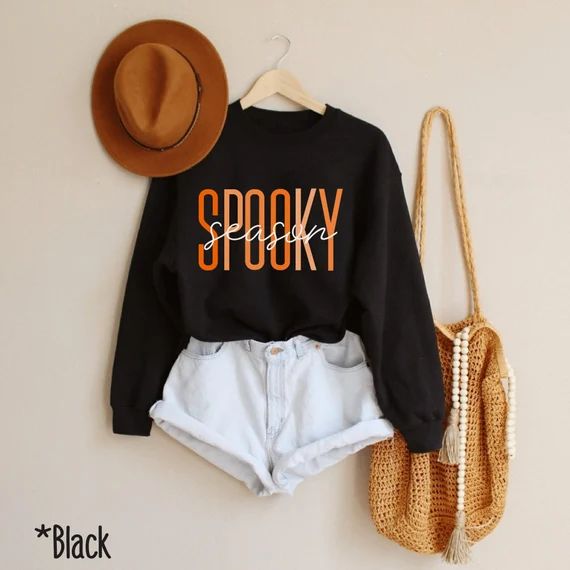 Spooky Season Sweatshirtfall Sweatshirt Halloween Shirtfall - Etsy | Etsy (US)