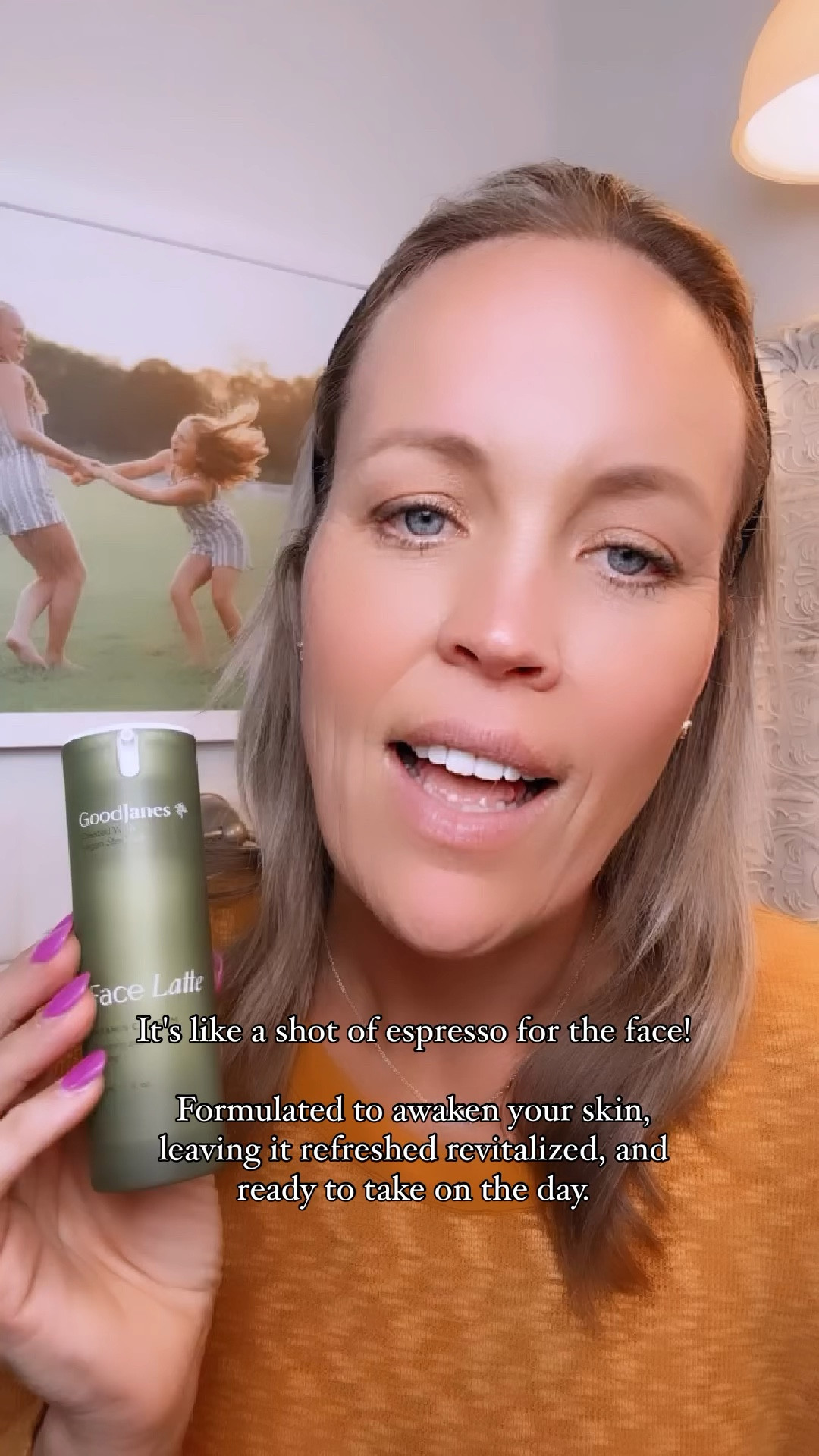 FACE LATTE
This serum is a blend formulated to awaken your skin, leaving it refreshed revitalized, and ready to take on the day. It is designed to combat the signs of aging, minimize environmental stress, and promote a radiant complexion. Awaken your skin, it’s like a shot of espresso for the face! Packed with vegan stem cells and antioxidants this serum protects your skin from the environment while helping to smooth and firm.


H2O MY GOD MOISTURIZER
This daily moisturizer is a luxurious fusion of science and nature, meticulously crafted to deliver unparalleled benefits to your skin. Enriched with collagen peptides and vitamin C, this lightweight cream works to hydrate, protect, and illuminate your complexion. With a potent blend of collagen peptides, vegan stem cells, and vitamin C, this moisturizer promotes collagen production, softening wrinkles and fine lines, while evening out skin tone for a luminous complexion.


BEST FACE OIL
A lightweight, fast-absorbing facial oil designed to provide your skin with the hydration it craves while working to restore a youthful appearance. Formulated with a blend of natural oils and nourishing esters, this multitasking oil is suitable for all skin types, including oily skin. I love the new patented dropper, which is great for on the go!
This lightweight and fast-absorbing oil is packed with stem cells. It penetrates deep into the skin, delivering essential moisture and nutrients With regular use, it helps to restore elasticity & minimize fine lines.

Code emily20 saves you 20%


@goodjanesbeauty #goodjanes #goodjanesbeauty 

#LTKVideo #LTKbeauty #LTKover40