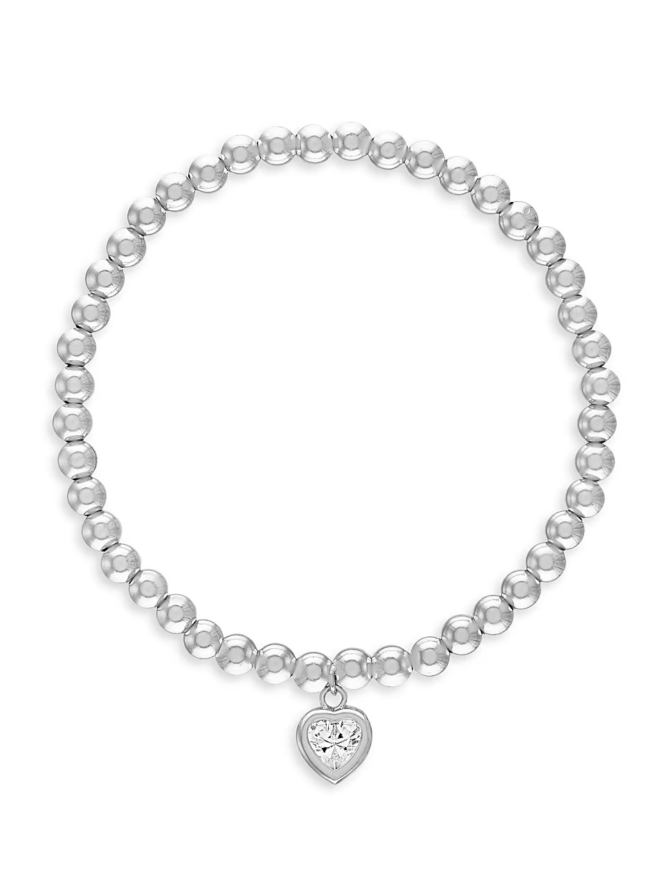 All My Heart Sterling Silver Beaded Stretch Bracelet/4MM | Saks Fifth Avenue