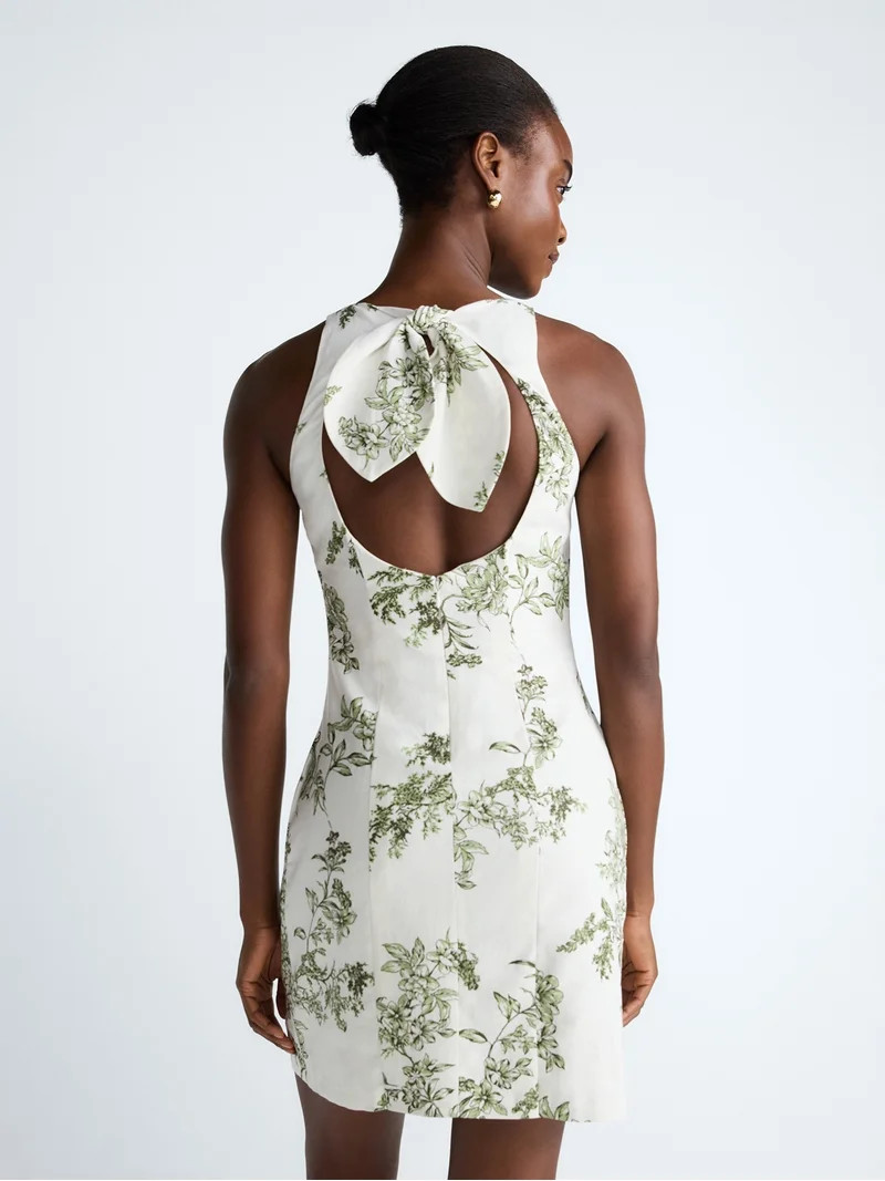 Scoop Women's and Women’s Plus Tie Back Mini Dress, Sizes 0-26W | Walmart (US)