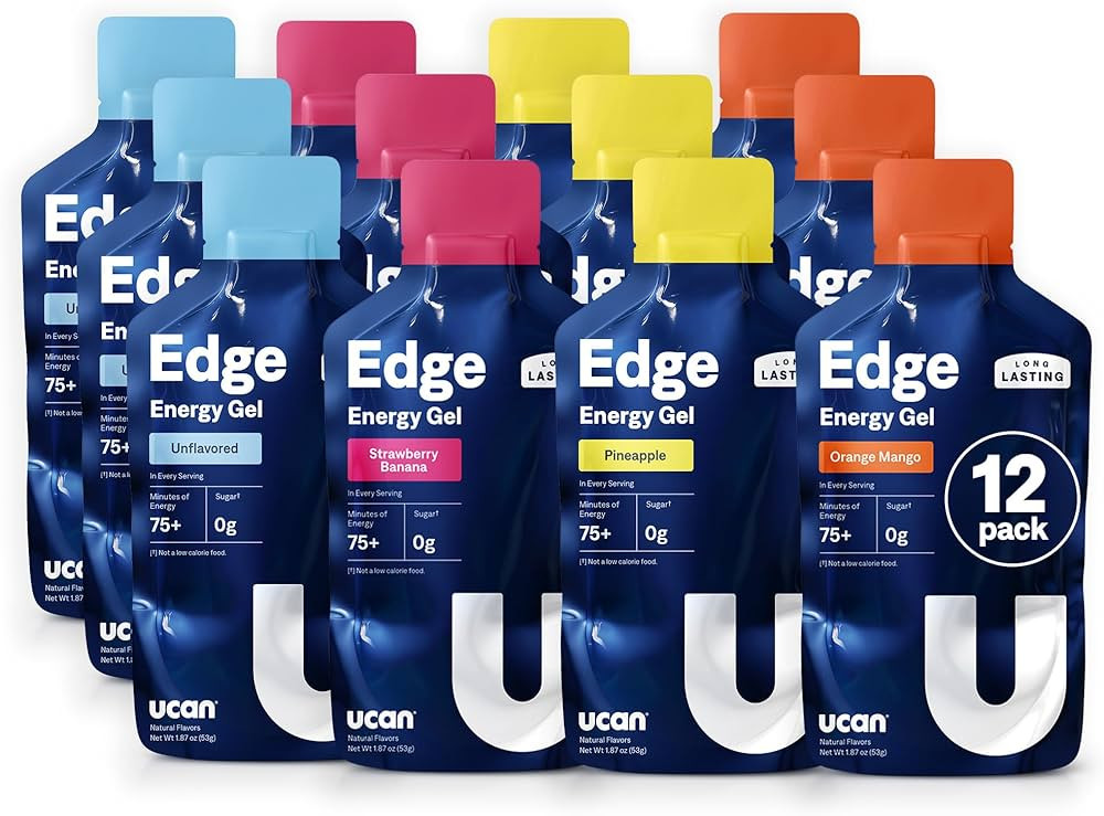 UCAN Edge Energy Gel Shots, Variety Pack (12, 2 Ounce Packets) for Running, Training, Workouts, F... | Amazon (US)