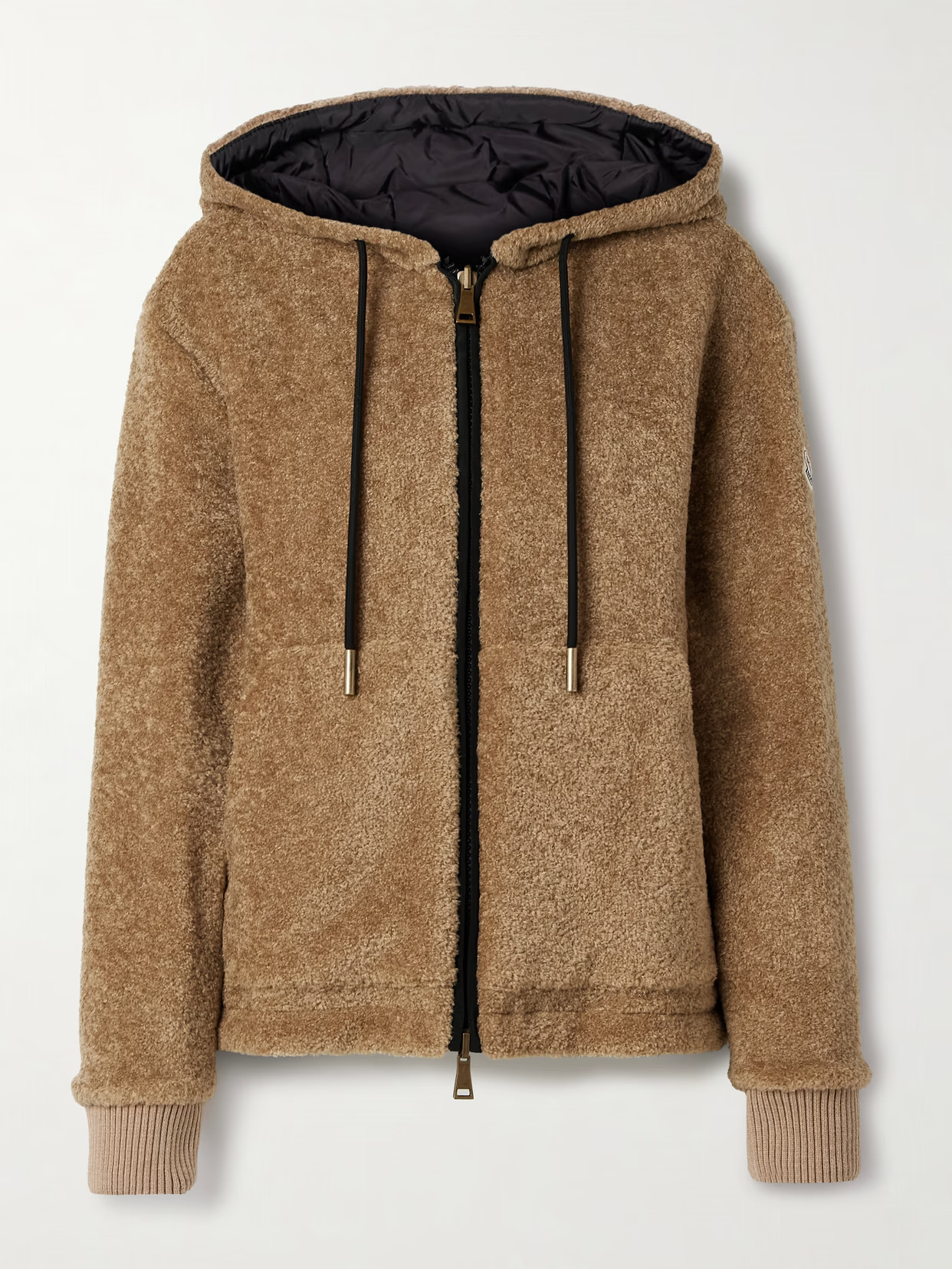 Moncler - Reversible Fleece And Shell Zip-up Hoodie - Brown | NET-A-PORTER (US)