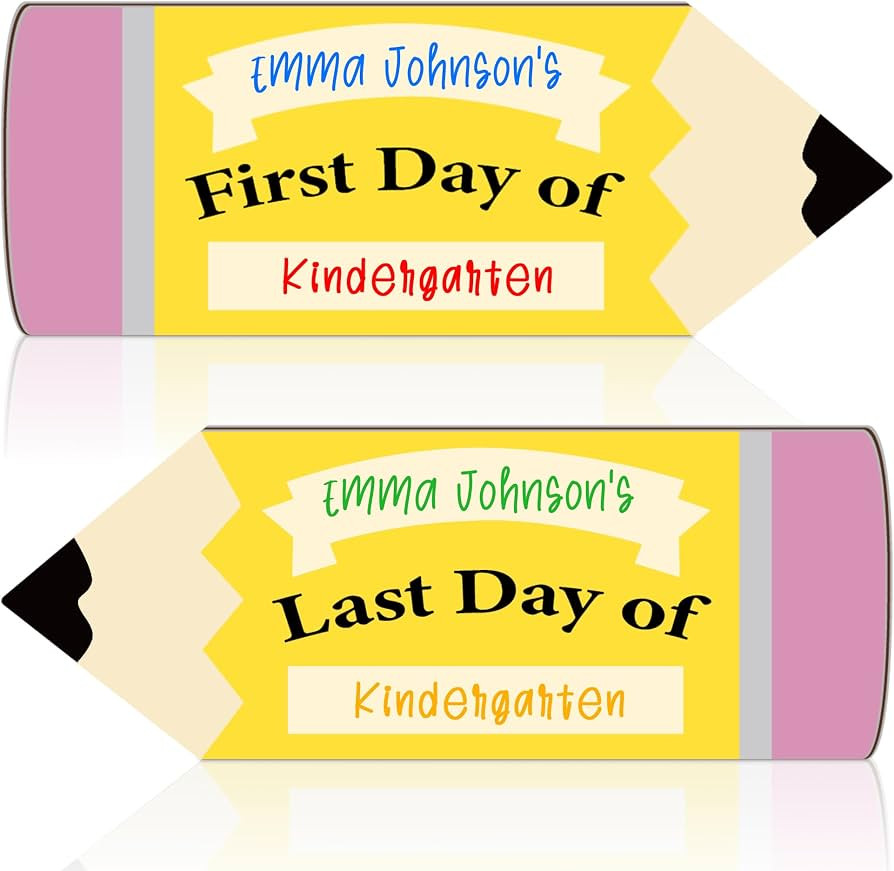 First Day of School Sign Board, First and Last Day of Preschool Board | Amazon (US)