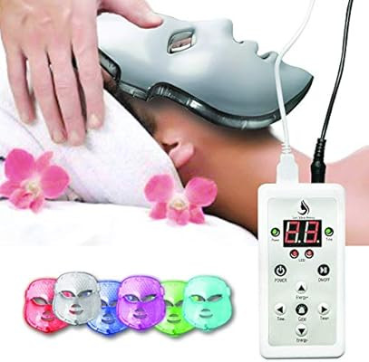 Red Light Therapy LED Face Mask 7 Color | LED Mask Therapy Facial Photon For Healthy Skin Rejuven... | Amazon (US)